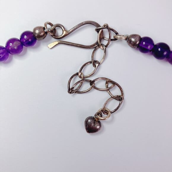 Signed Jay King DTR Sterling Silver Colorful Gemstone Amethyst Quartz Necklace - Picture 12 of 12